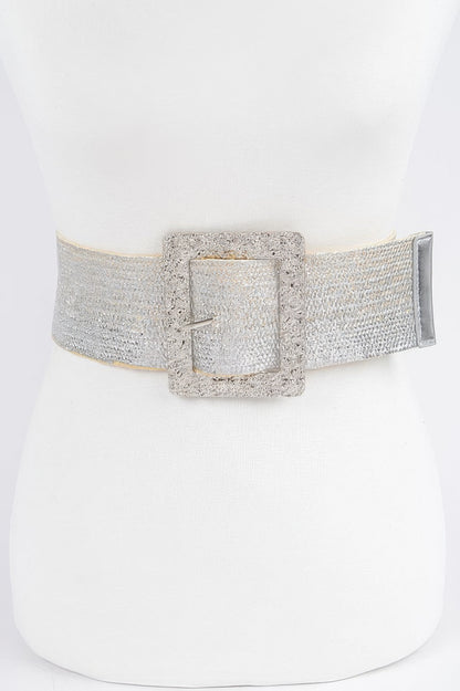 Wide Metal Buckle Plus Size Belt 