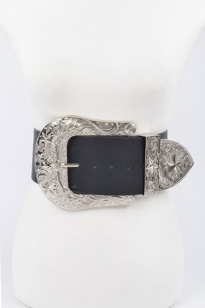 Oversized Buckle Plus Size Belt 