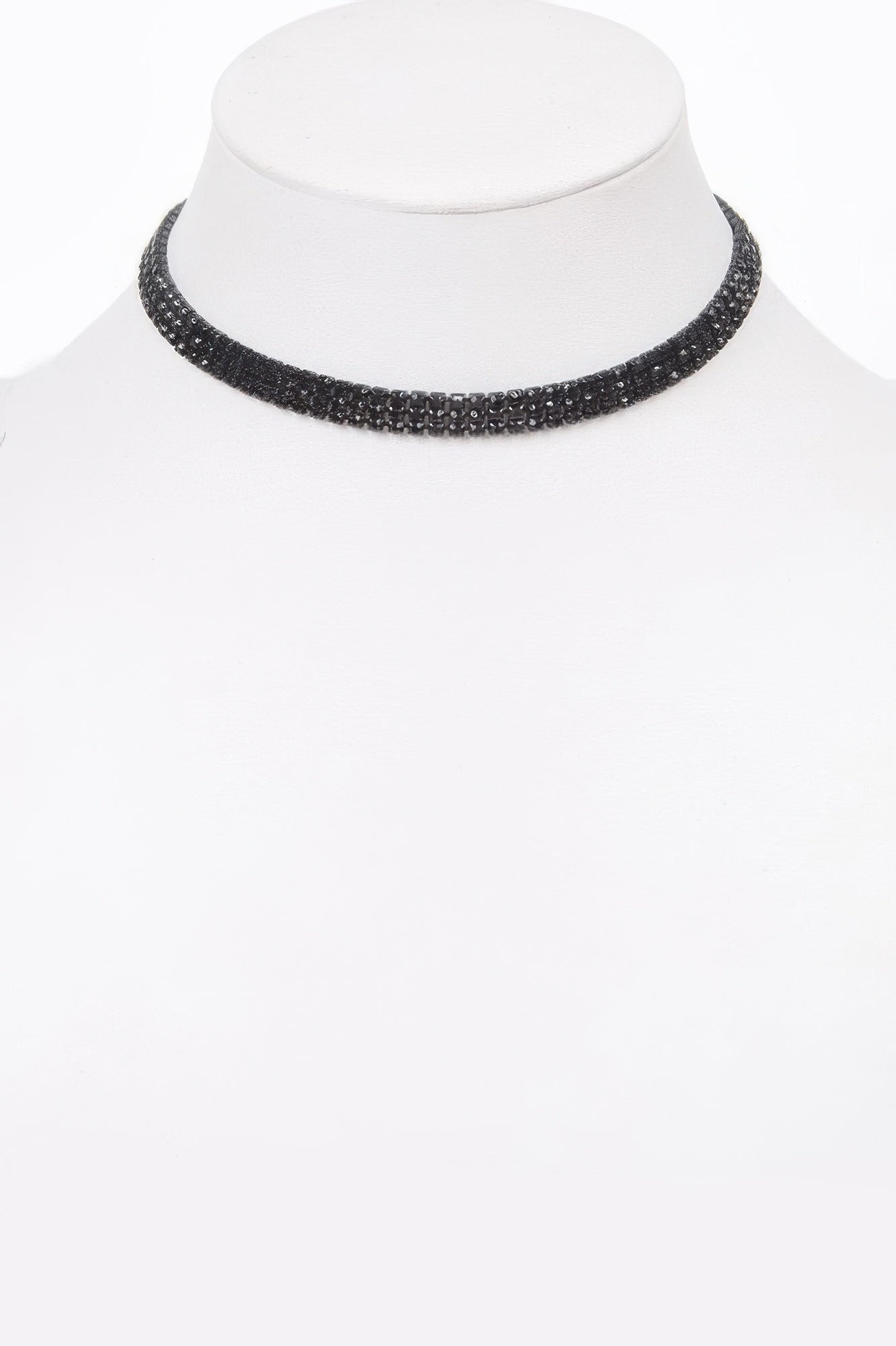 Circle Rhinestone Party Choker Necklace 