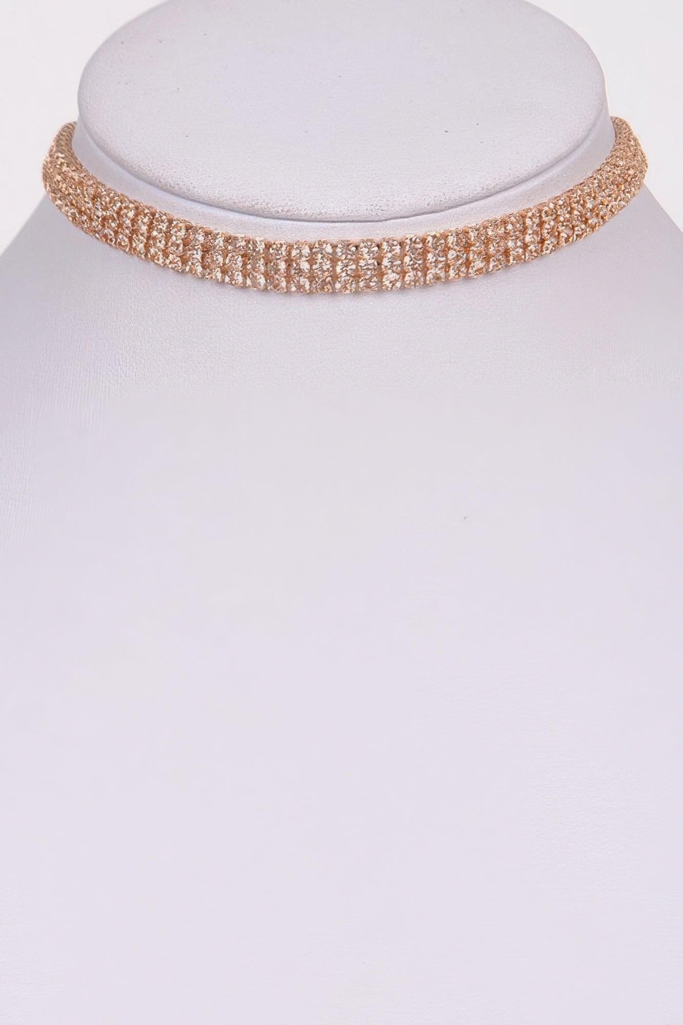 Circle Rhinestone Party Choker Necklace 