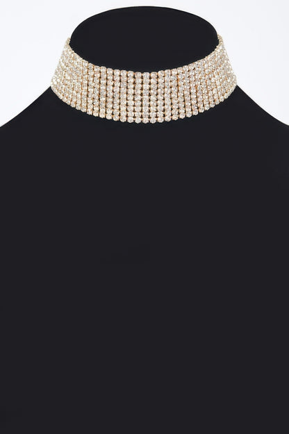 Sparkle Rhinestone Choker Necklace 