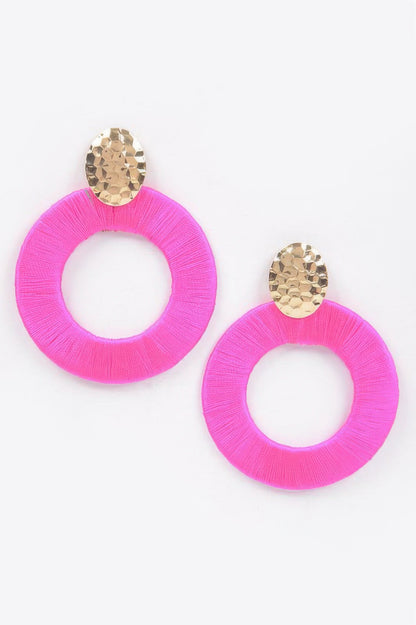 Colorful Thread Earring 