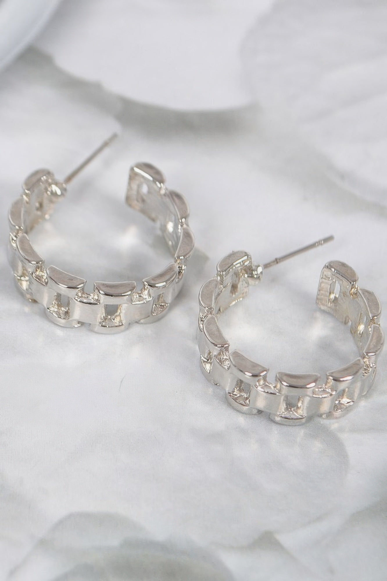 Chain Hoop Earrings 