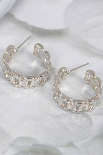 Chain Hoop Earrings 
