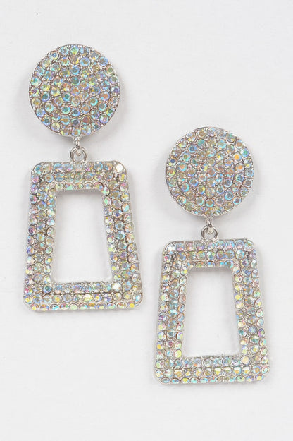 Glittered Beads Drop Earrings 