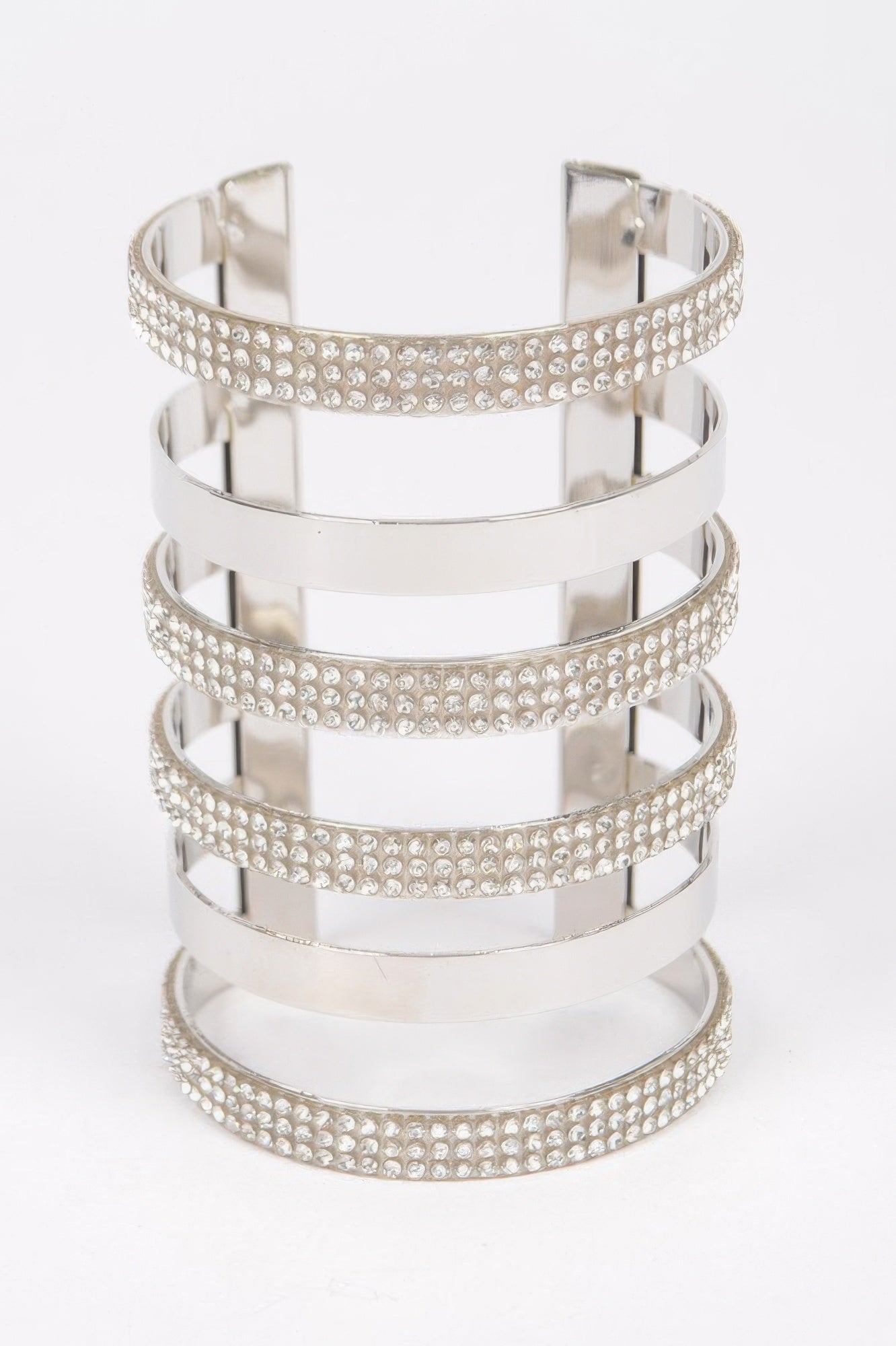 Rhinestone Metal Cuff 