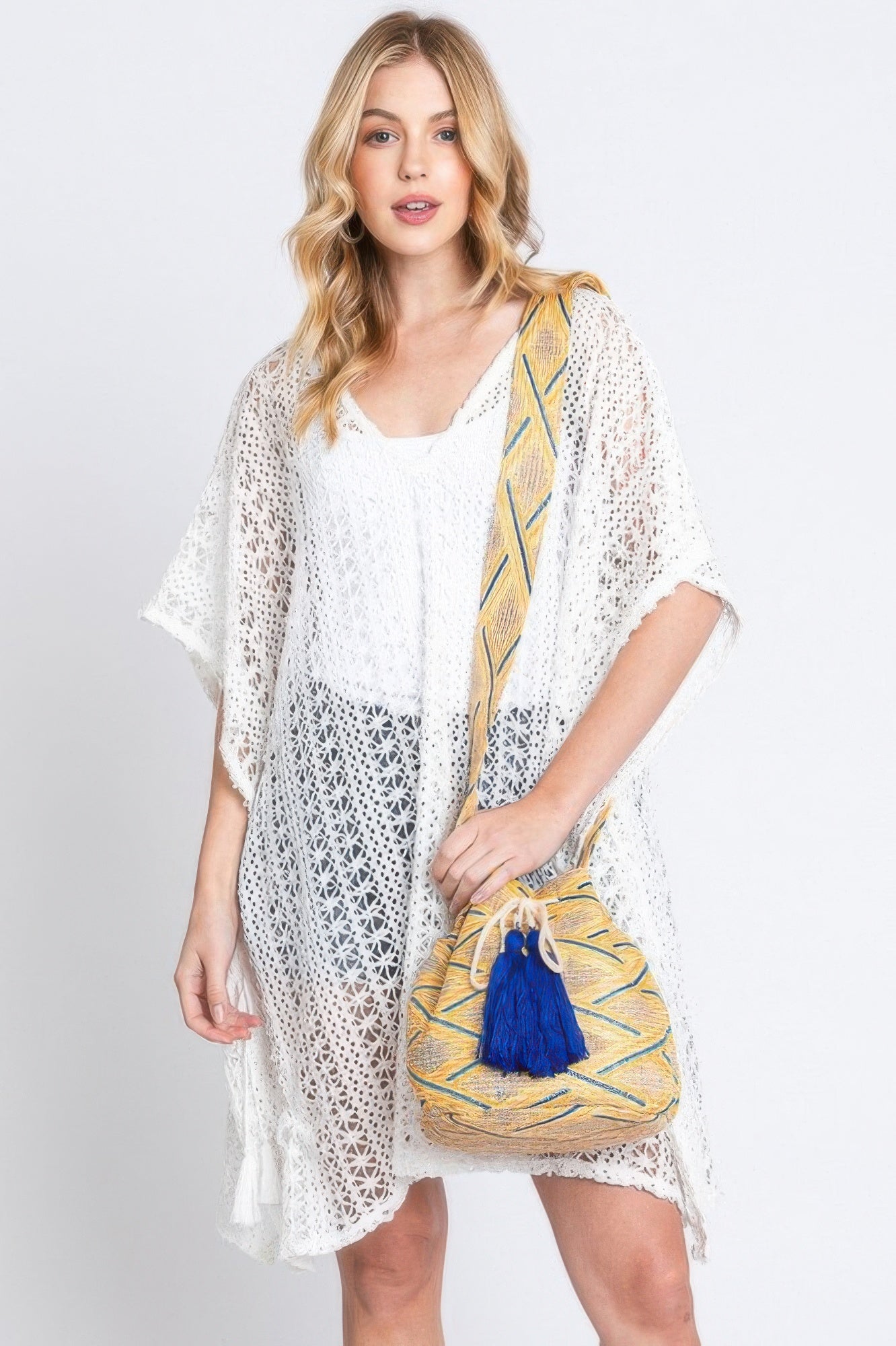Aztec Bucket Bag With Aztec Strap 