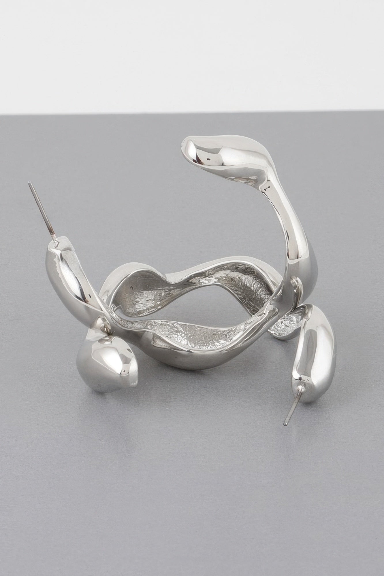 Liquid Wave Hoop Earrings 