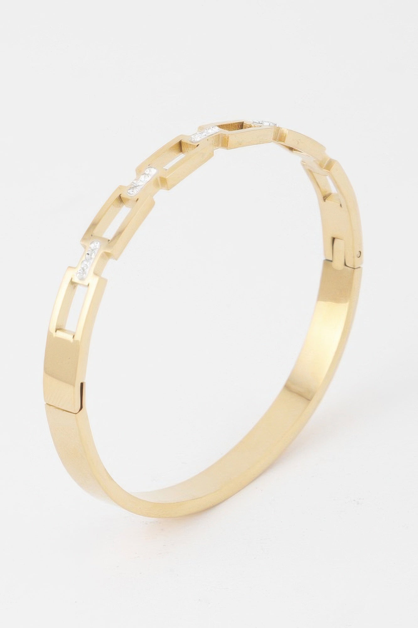 Jeweled Chain Clasp Bracelet 