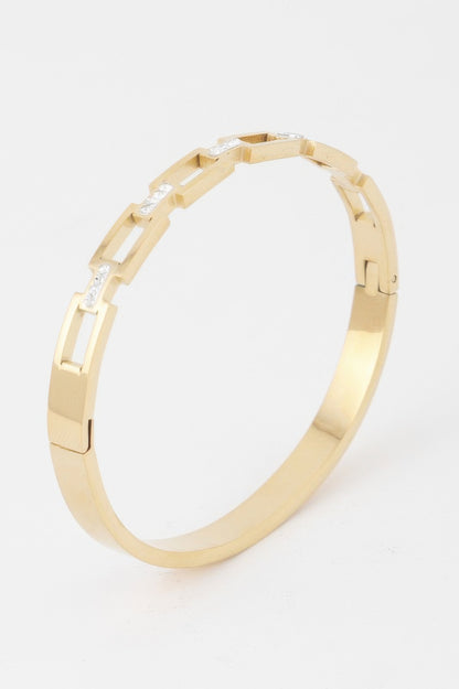 Jeweled Chain Clasp Bracelet 