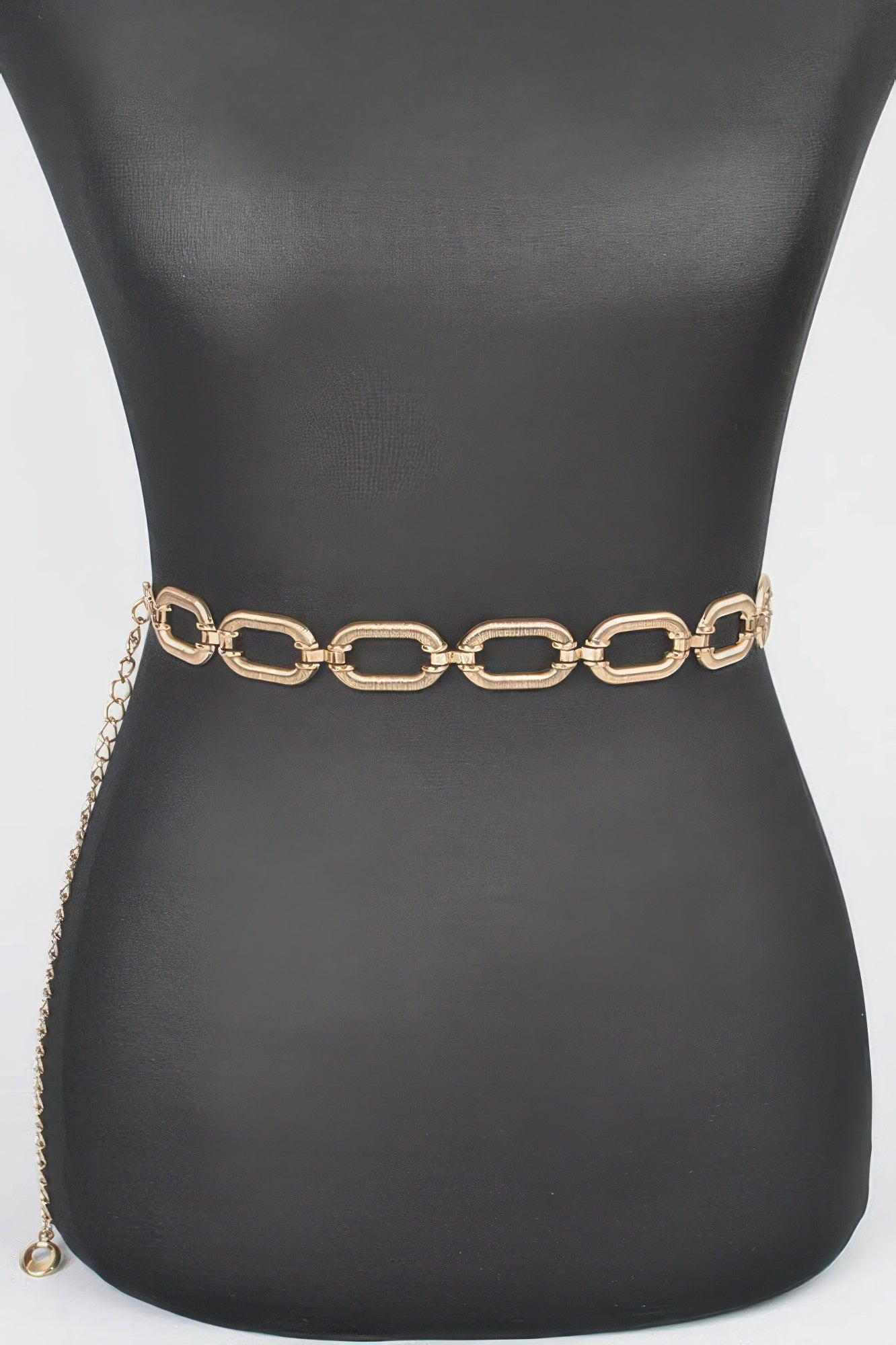 Oval Metal Plus Size Chain Belt 
