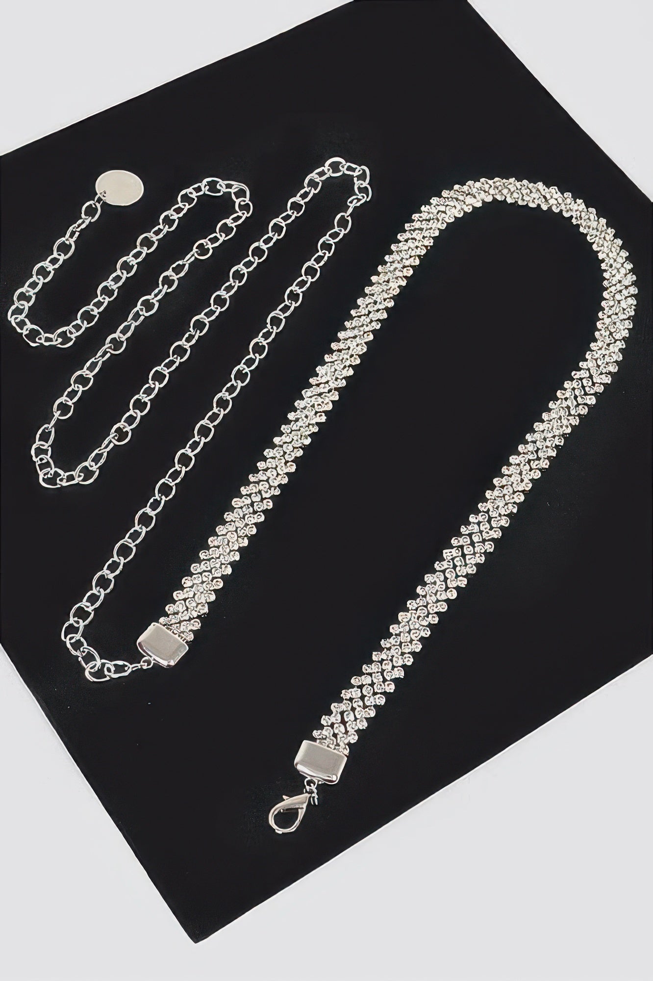 Rhinestone Plus Size Chain Belt 