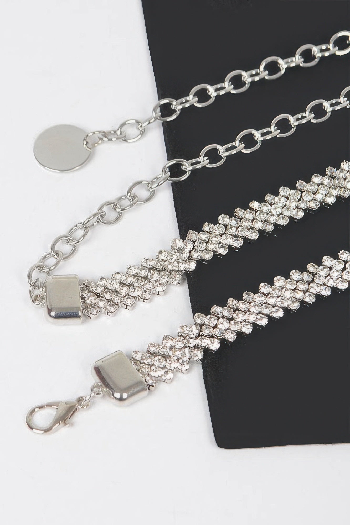 Rhinestone Plus Size Chain Belt 