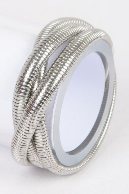 Aluminum Triple Stretch Chain Bracelet