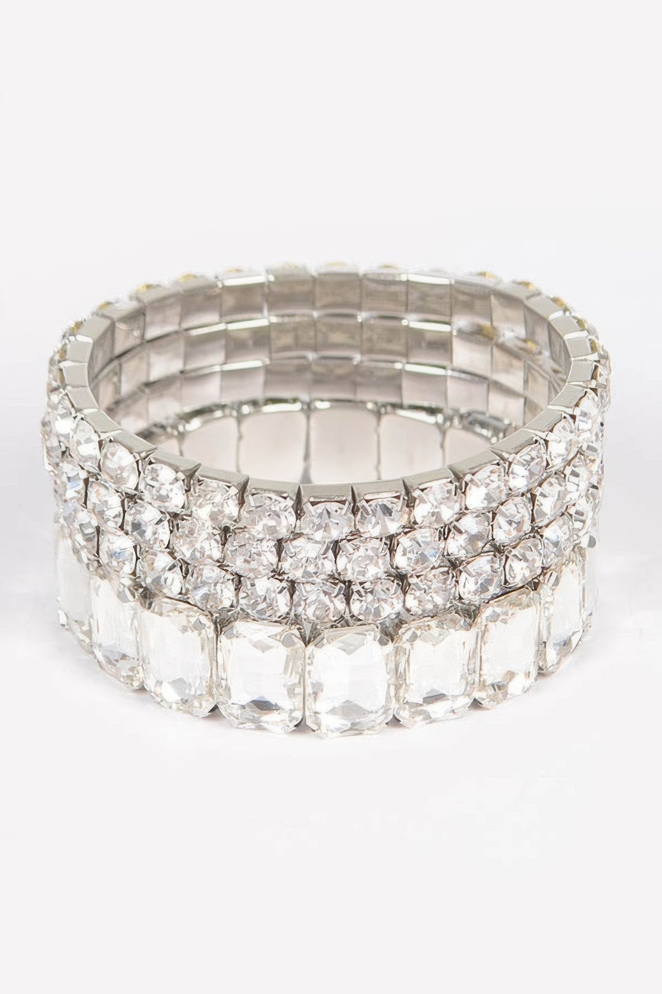 Multi Acrylic Stone Stretch Bracelet 