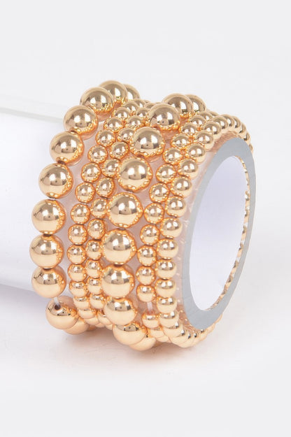 Multi Ccb Ball Stretch Bracelet 