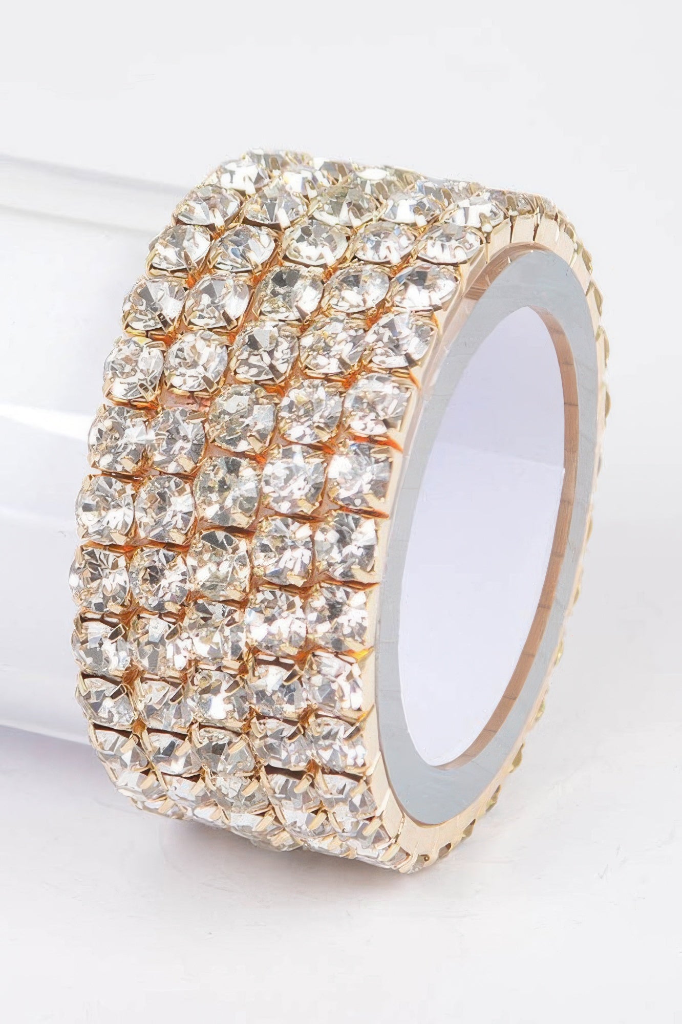 Multi Rhinestone Stretch Bracelet 