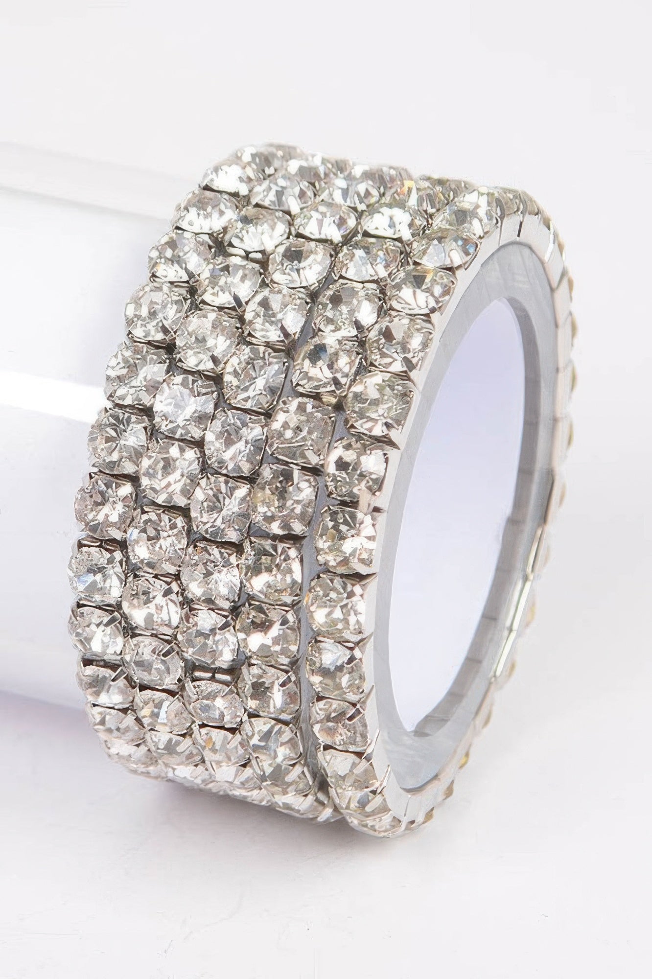 Multi Rhinestone Stretch Bracelet 