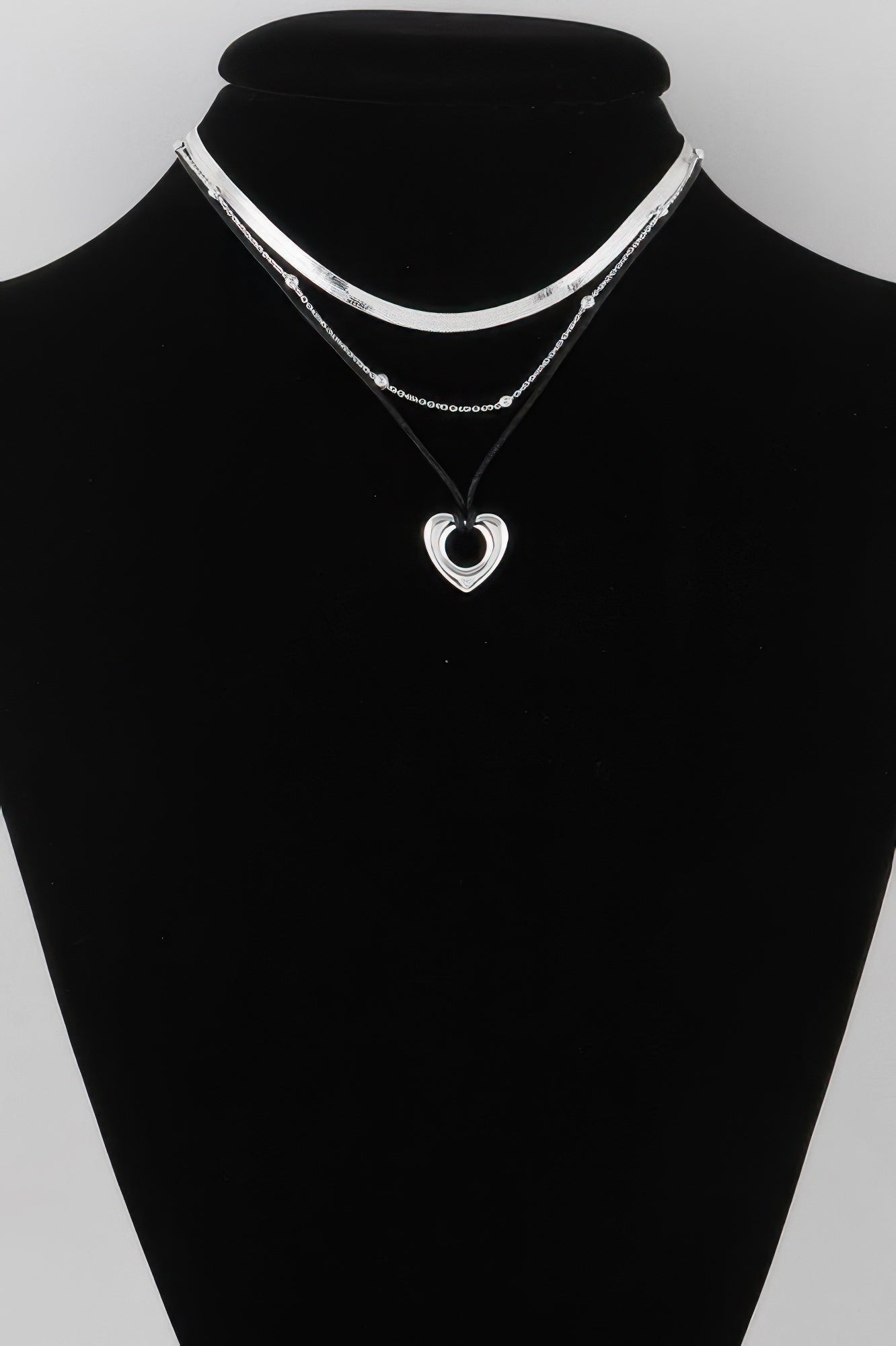 Multi Open Heart Necklace 