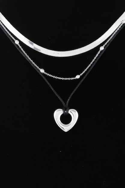 Multi Open Heart Necklace 
