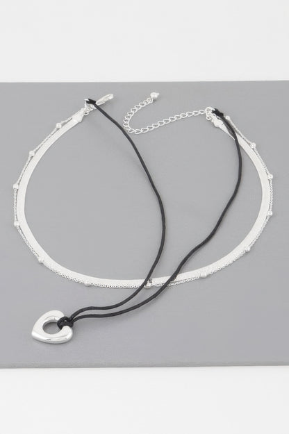 Multi Open Heart Necklace 