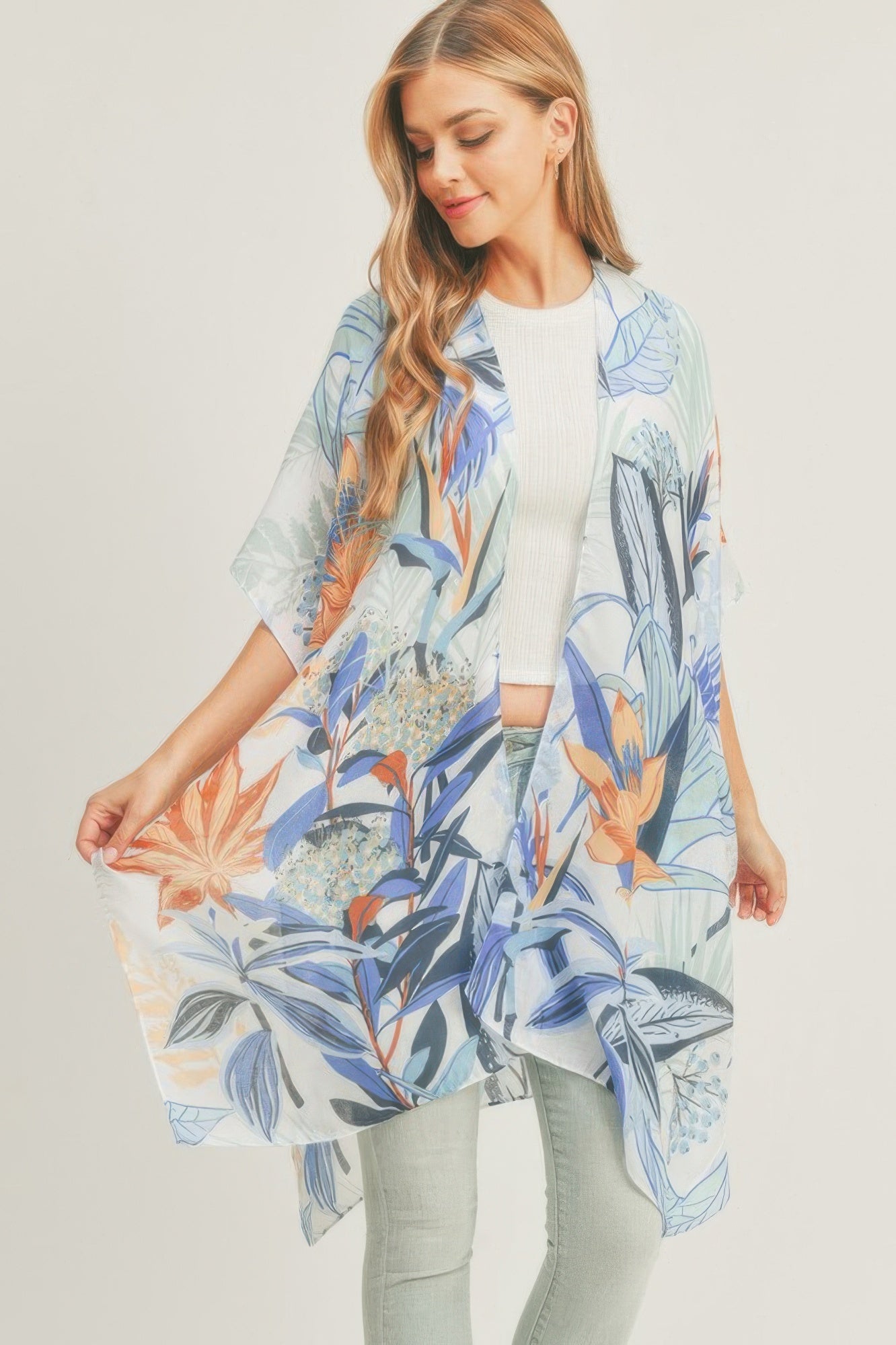 Forest Print Kimono 