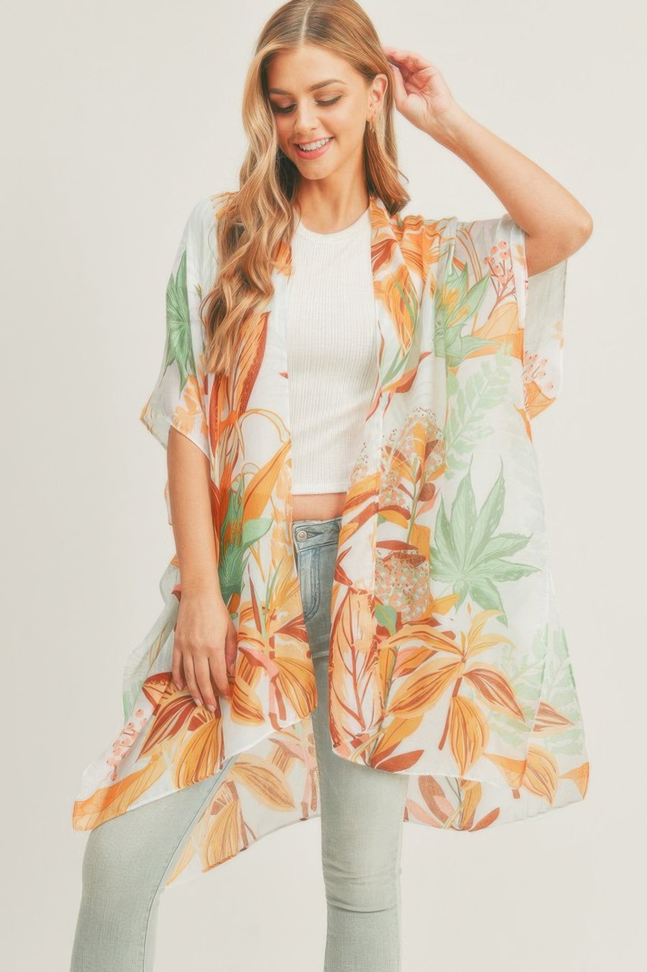 Forest Print Kimono 