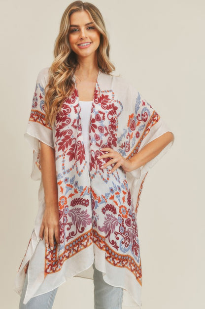 Bohemian Print Kimono 