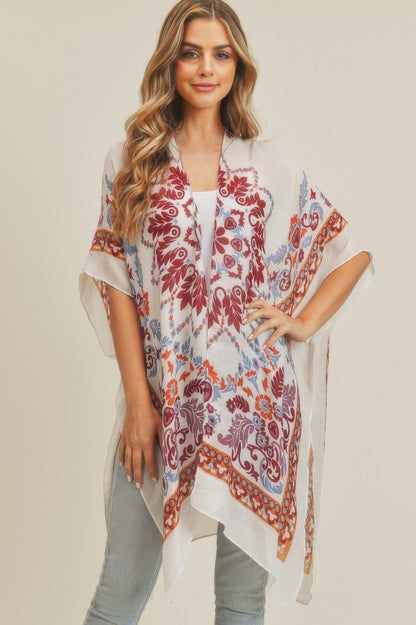 Bohemian Print Kimono 