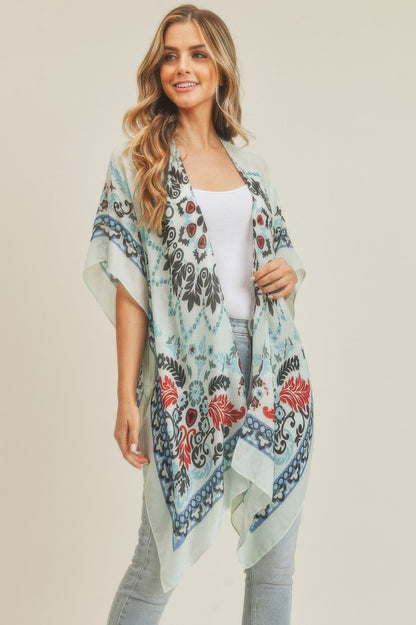 Bohemian Print Kimono 