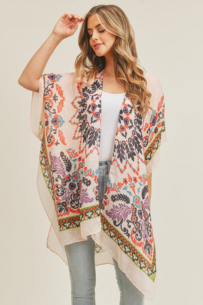 Bohemian Print Kimono 