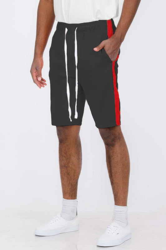 Single Stripe Slim Fit Track Shorts