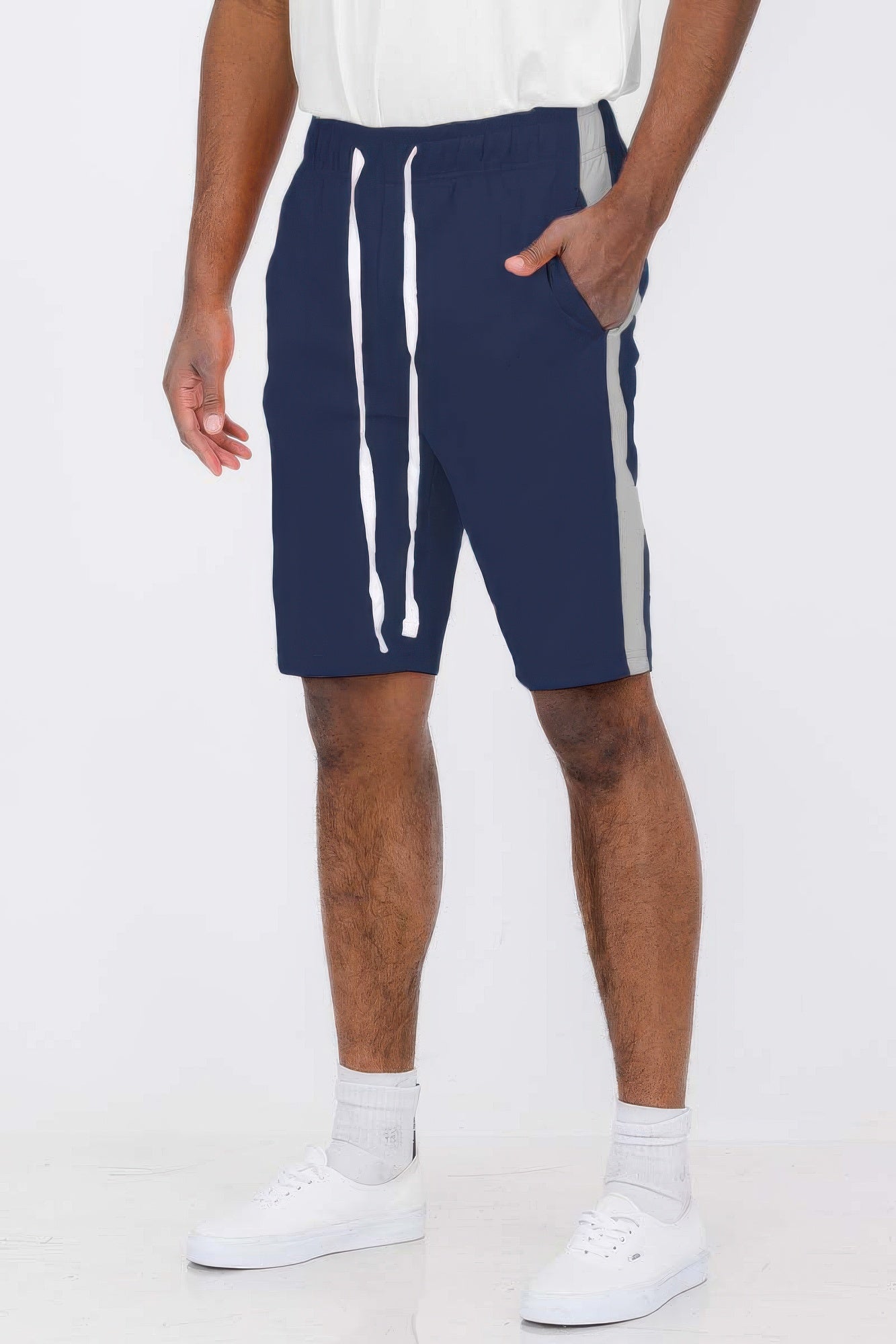 Single Stripe Slim Fit Track Shorts