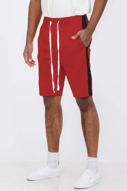 Single Stripe Slim Fit Track Shorts