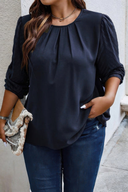 Floral Deep V Neck Batwing Sleeve Fit Dress