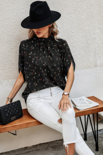 Leopard Open Back Knot Drop Top