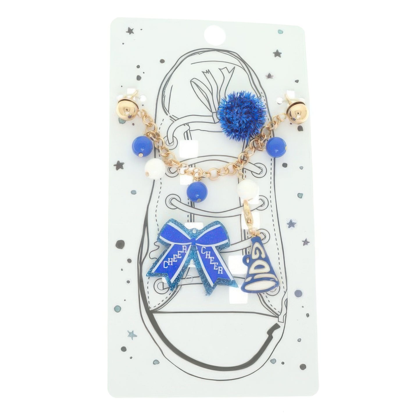3pc Gameday Shoelace Charm Chain Set