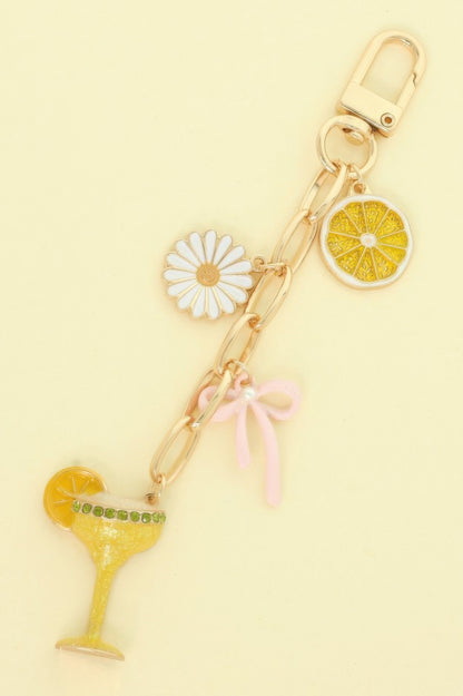 Party Theme Bag Charm Keychain