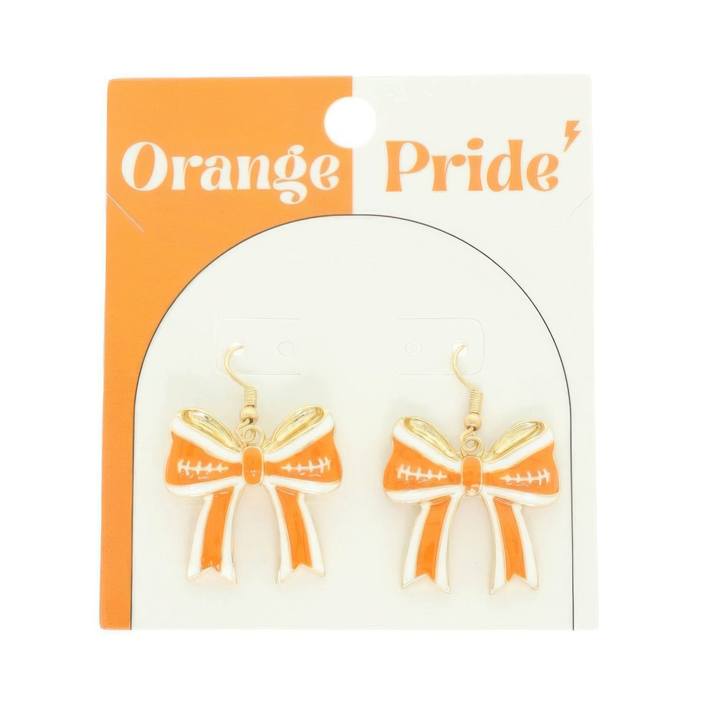 Gameday Cheer Chevron Bow Earrings