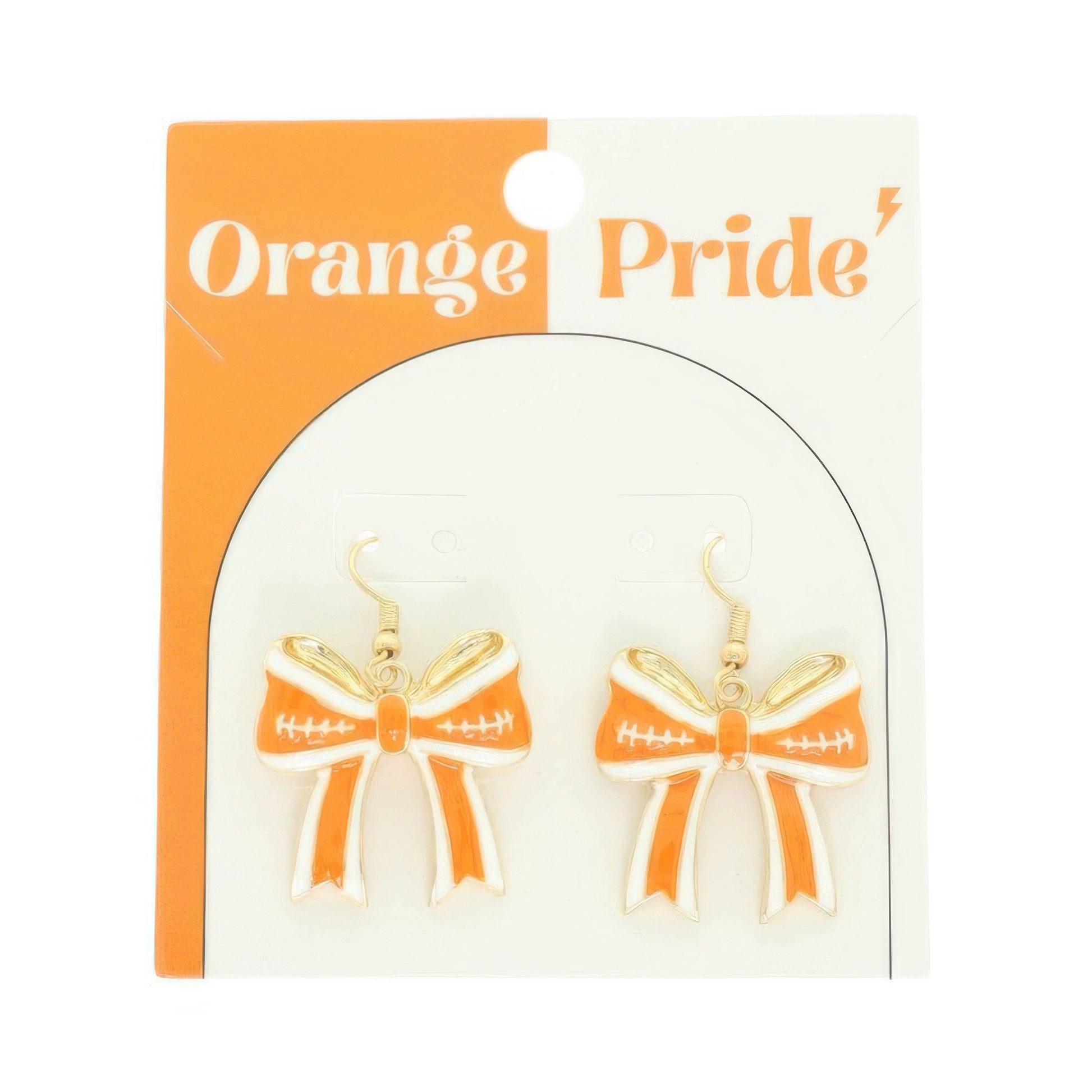 Gameday Cheer Chevron Bow Earrings