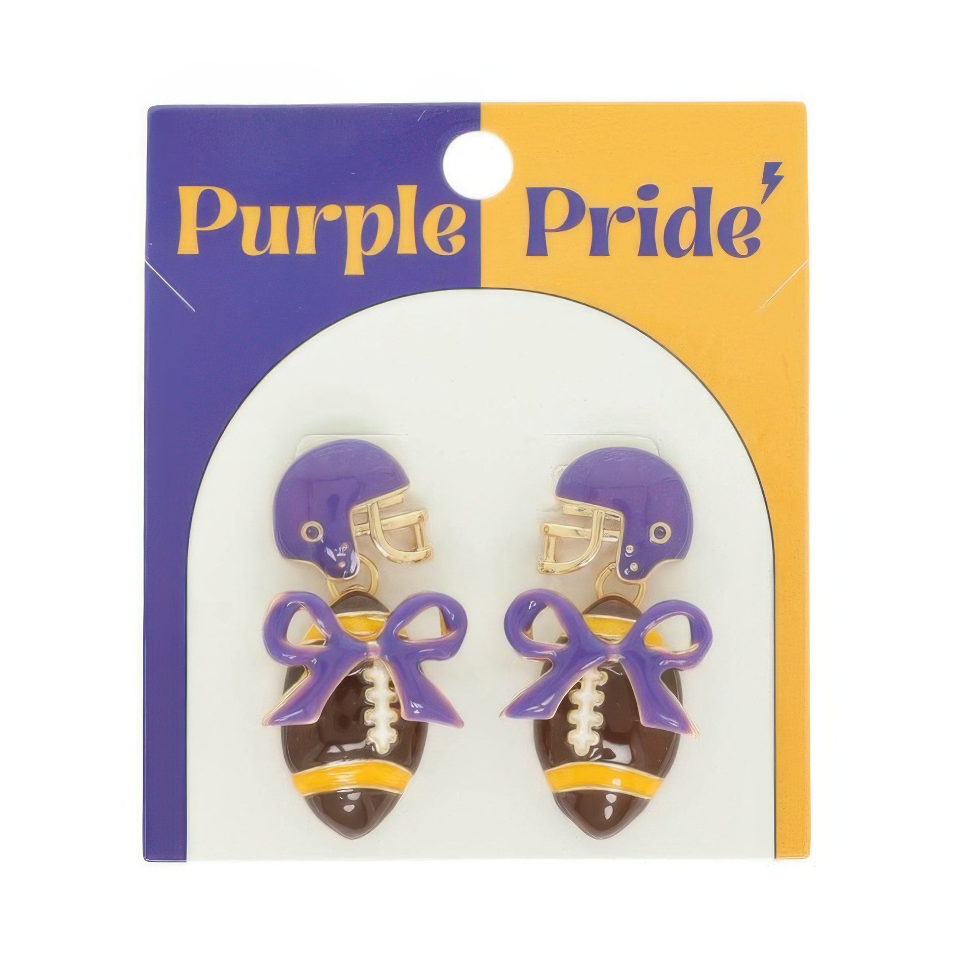 Gameday Football Helmet Earrings