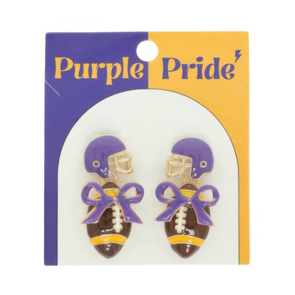 Gameday Football Helmet Earrings