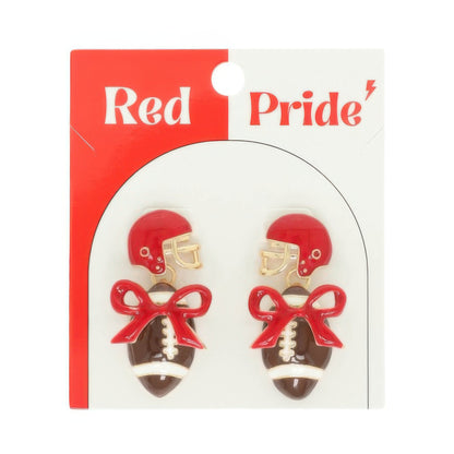 Gameday Football Helmet Earrings
