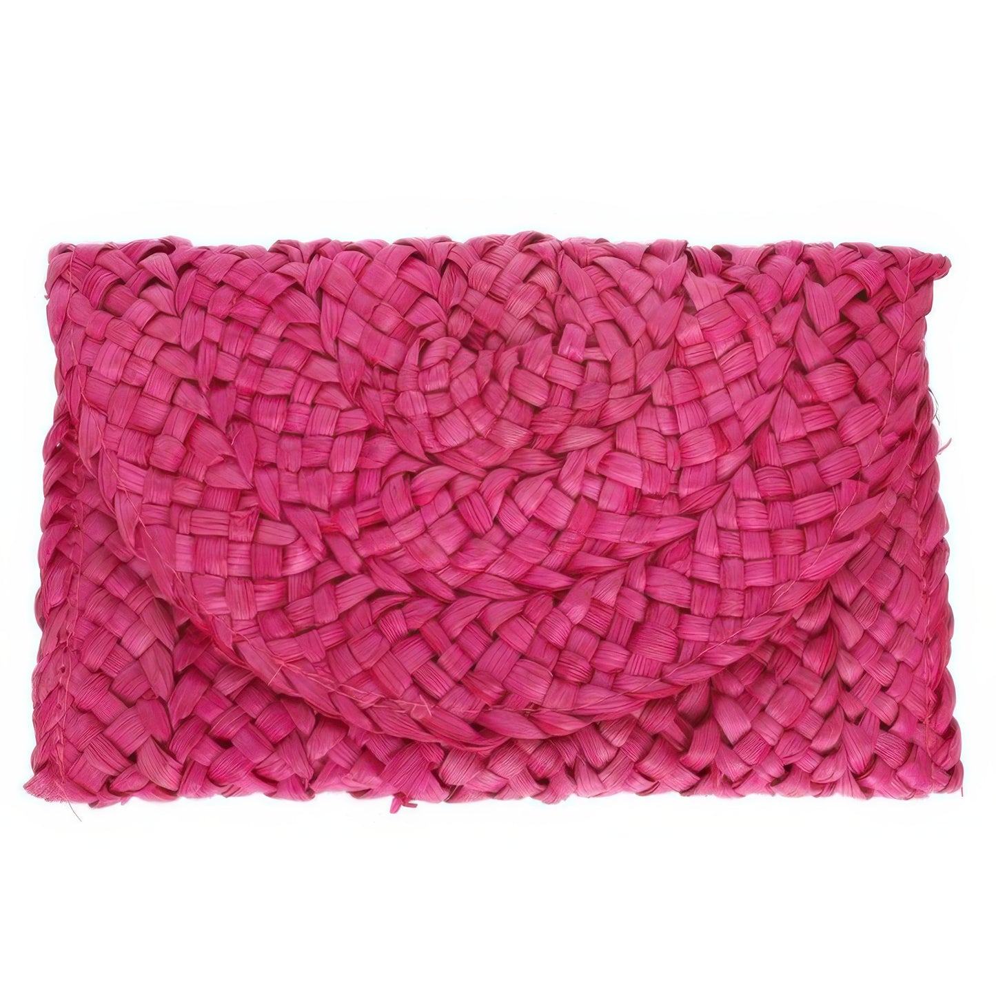 Straw Woven Raffia Clutch Handbag