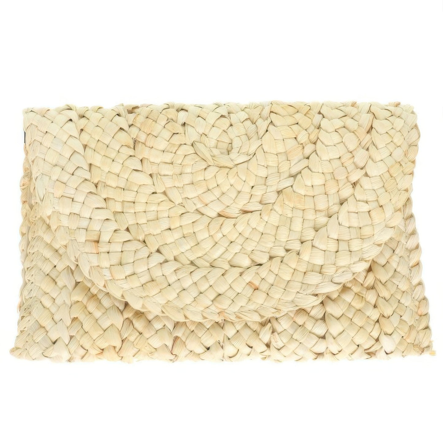 Straw Woven Raffia Clutch Handbag