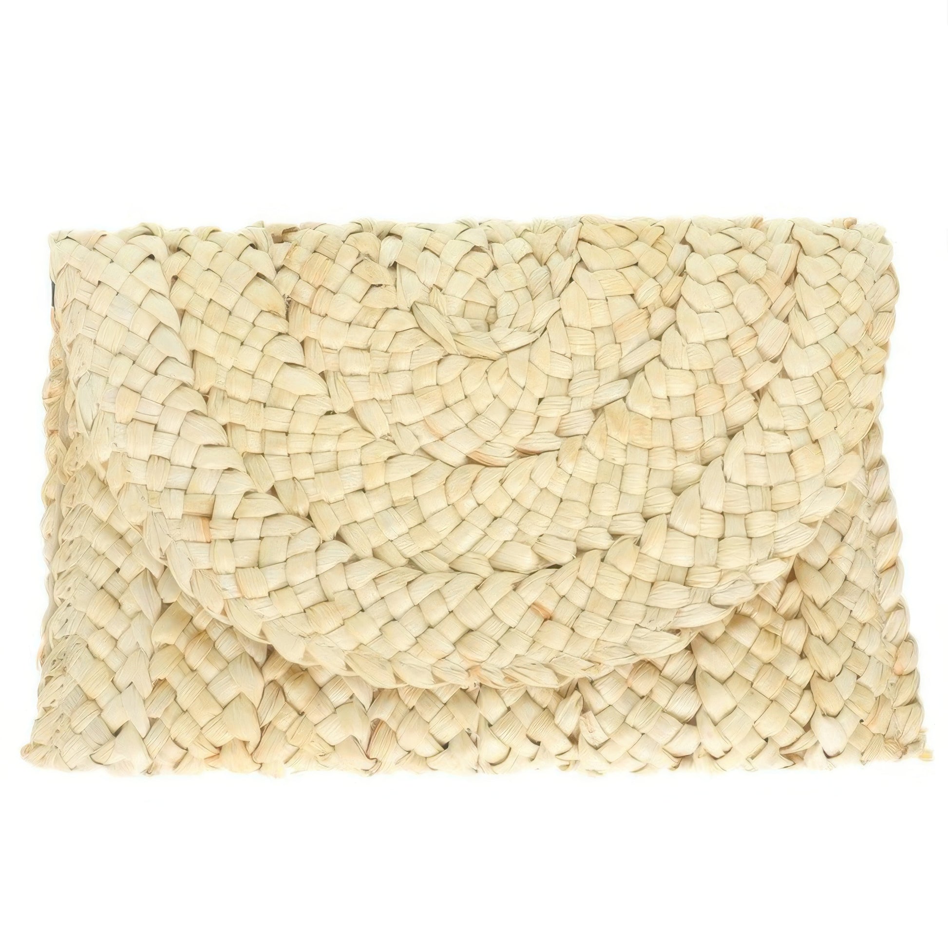 Straw Woven Raffia Clutch Handbag