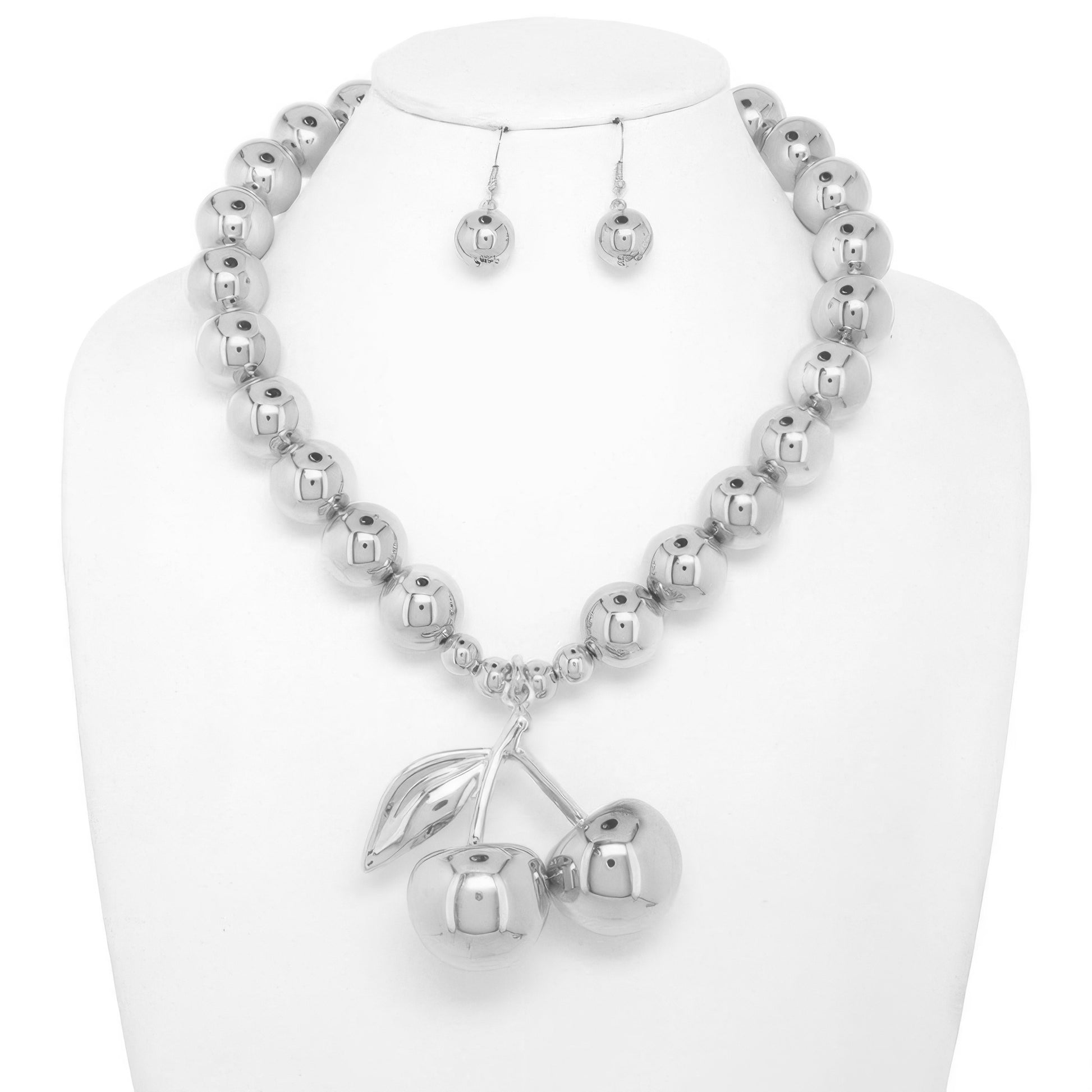 Polished Cherry Pendant Necklace Set