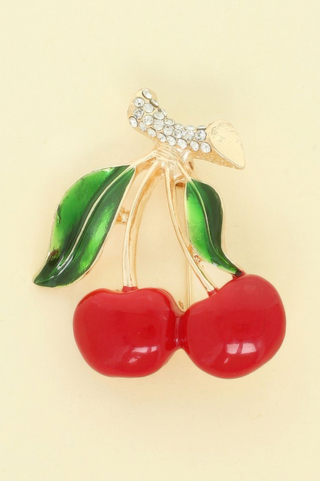 Cherry Resin Brooch Pin
