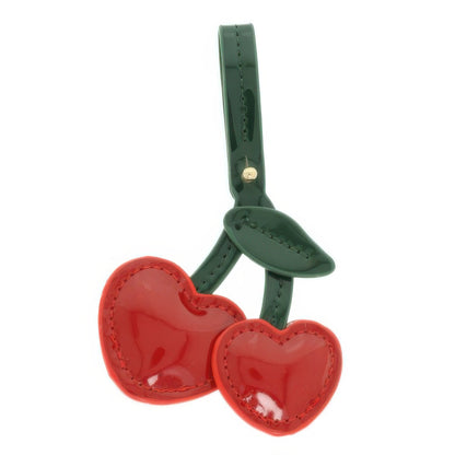 Heart Shaped Cherry Bag Charm Keychain