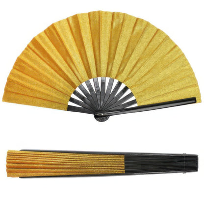 Glitter Fabric Folding Hand Fan